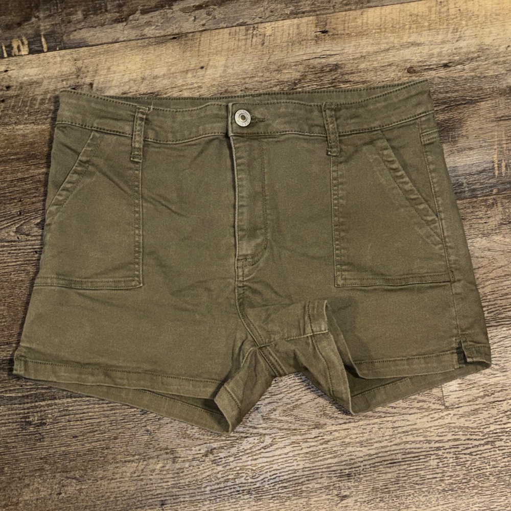 STS Blue Olive Green Utility Jean Shorts